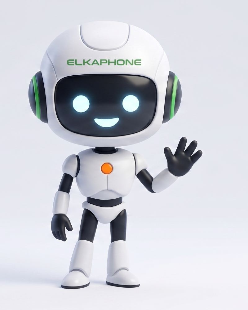Mascotte ElkaPhone qui vous accueille